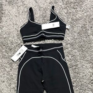 ALO Yoga Black and White Activewear Set